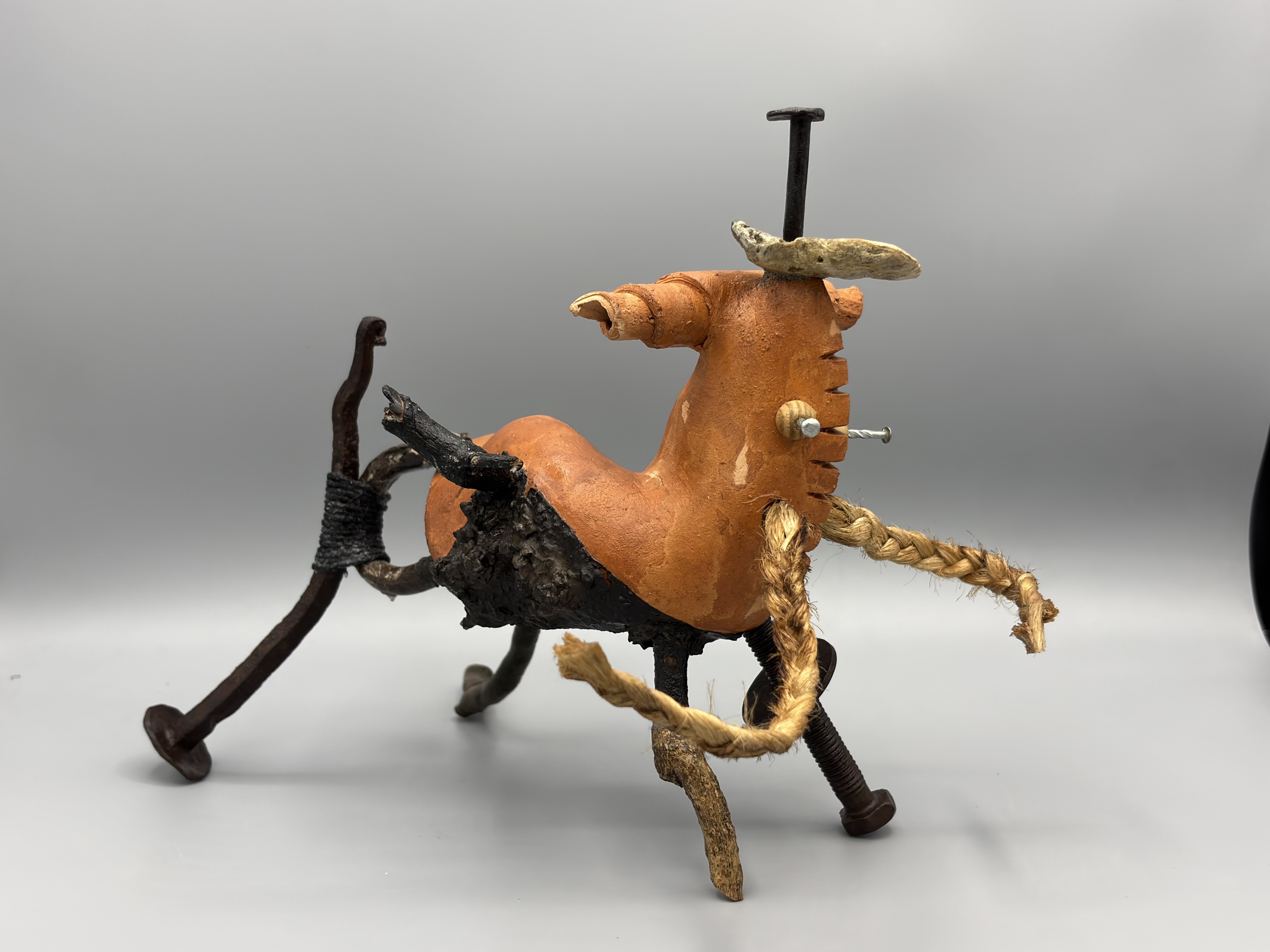 Mojahid Musa, found object, clay sculptures,dhaka art summit